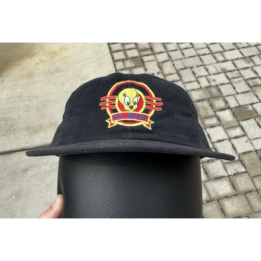 Tweety Bird Bugs‎ Bunny US Stamp Mail Hat Vintage 90s Made in USA Post Office